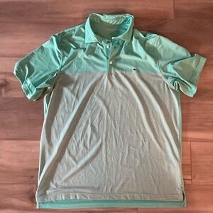 Vineyard Vines Performance Men's Seafoam Green Polo Shirt
